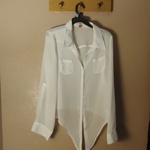 LEI Sheer White Shirt